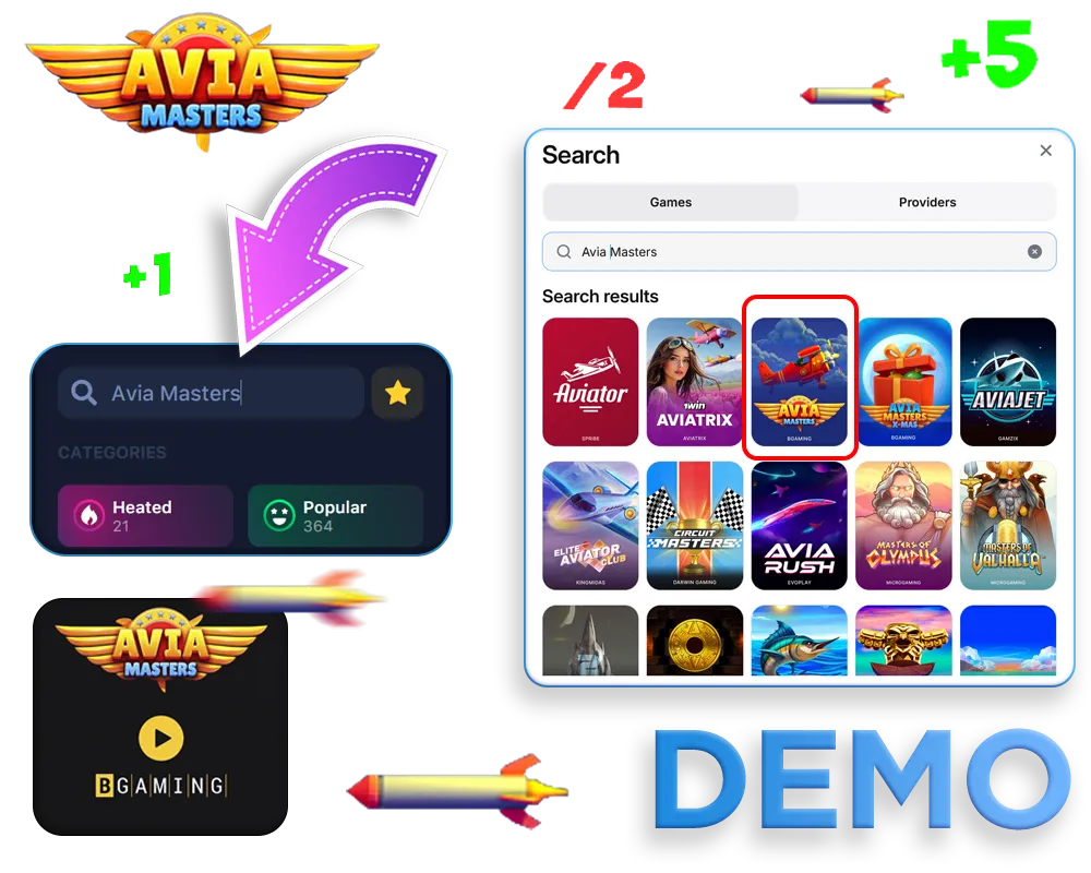 Steps to Play Avia Masters Demo